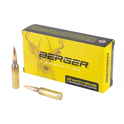 Berger Elite Hunter Rifle Ammunition 6mm Creedmoor 108gr HPBT 2931 fps 20/ct