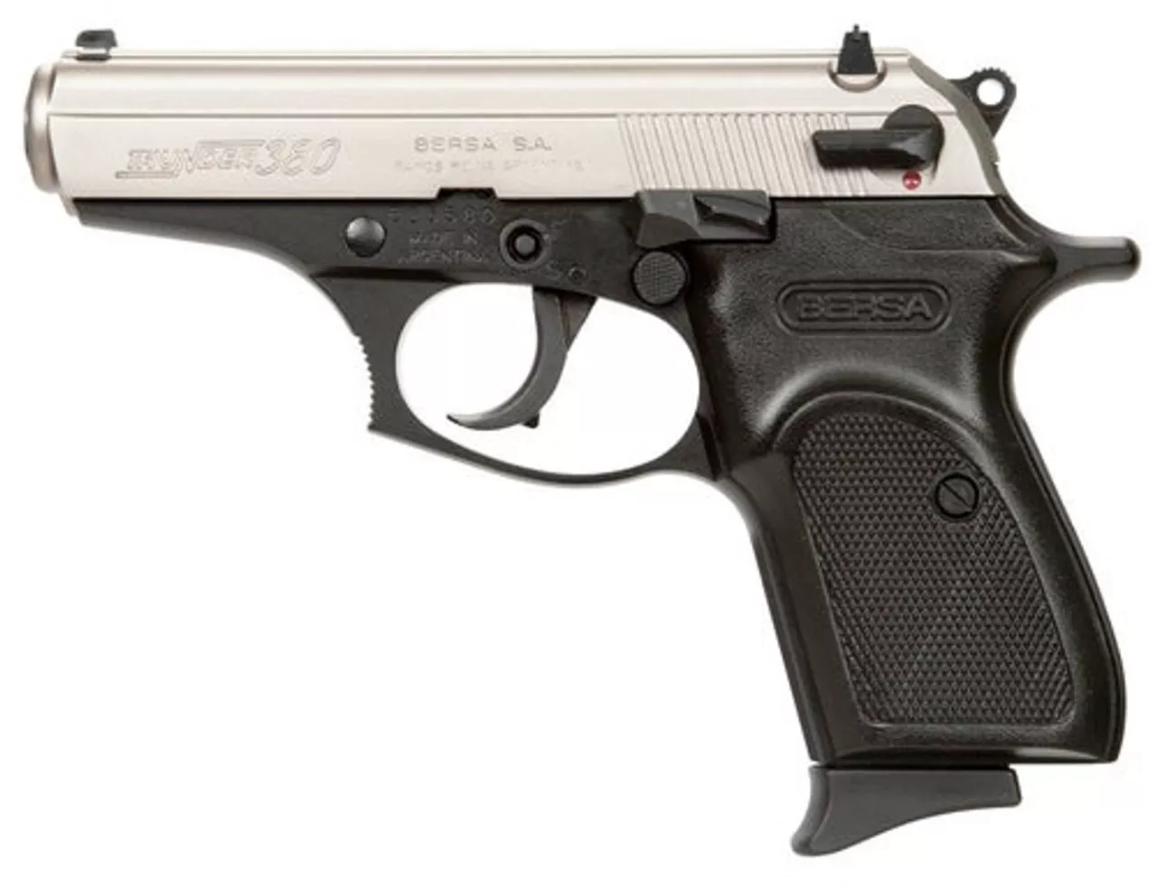 Bersa Thunder .380 ACP, 3.5″ Barrel, 7rd, Duo-Tone, SS Slide, Polymer Grips