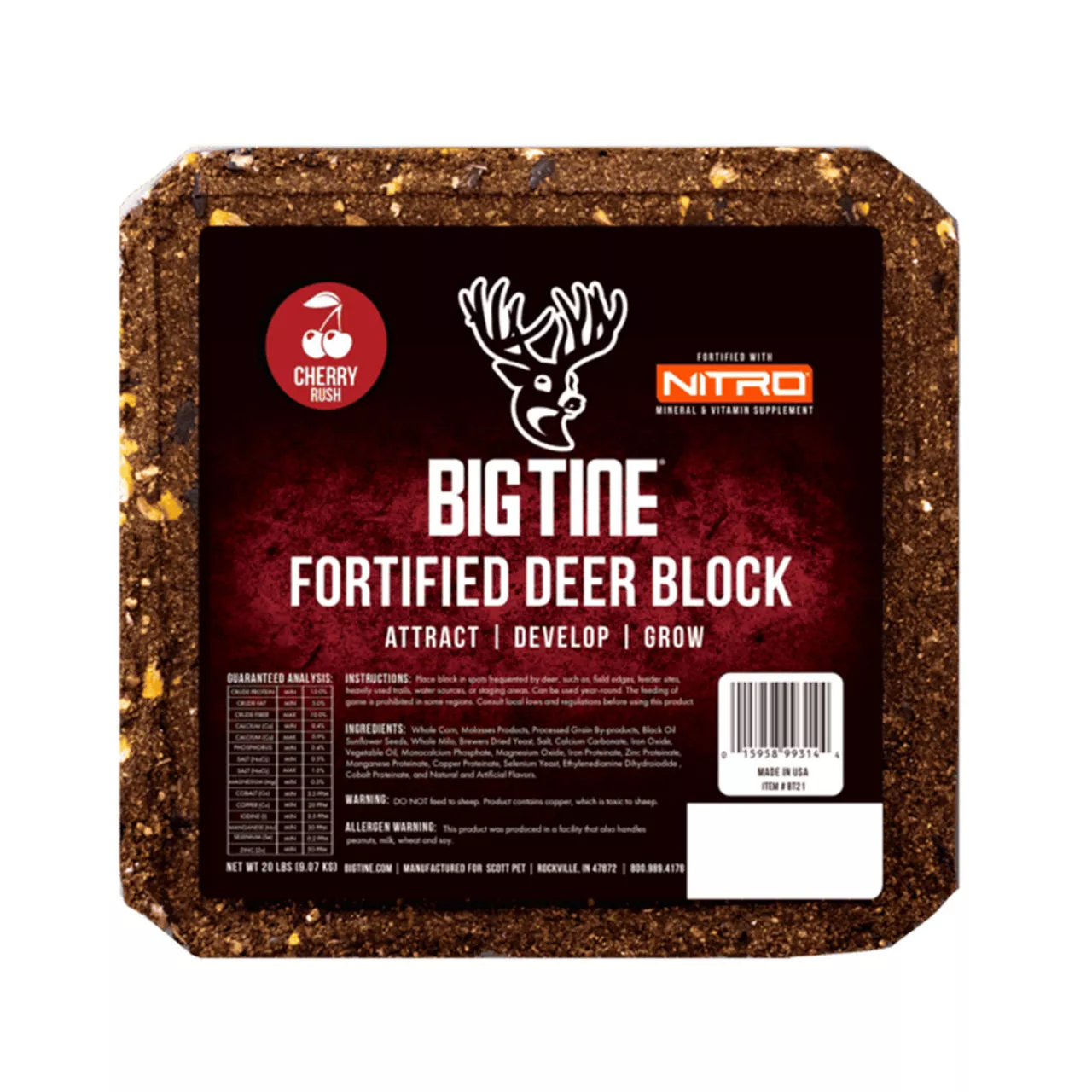 Big Tine Fortified Deer Block Cherry