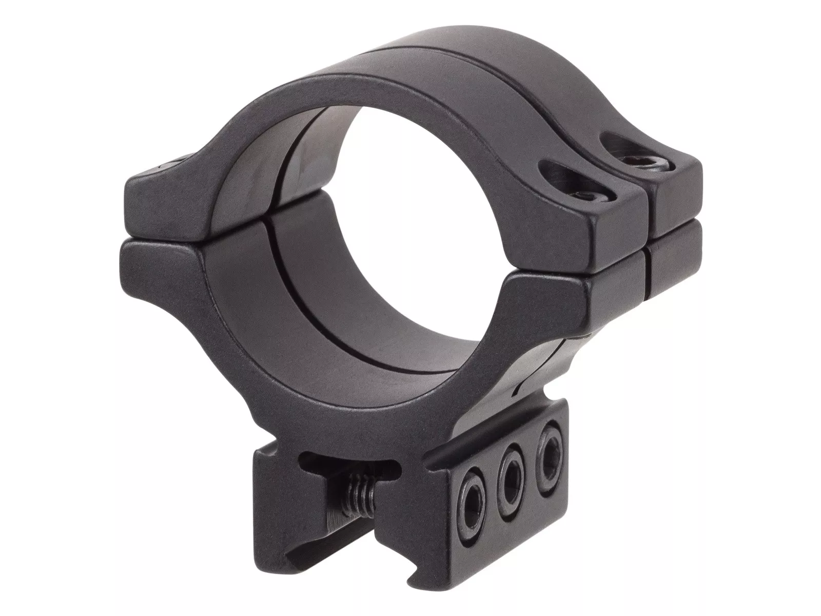 BKL Single 30mm Double Strap Ring, 3/8″ or 11mm Dovetail, 1.263″ Long, Low, Black