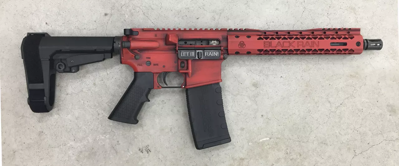 Black Rain Spec 15 Pistol, 5.56/223, 10.5″ Barrel, SBA3 Pistol Brace, 30rd