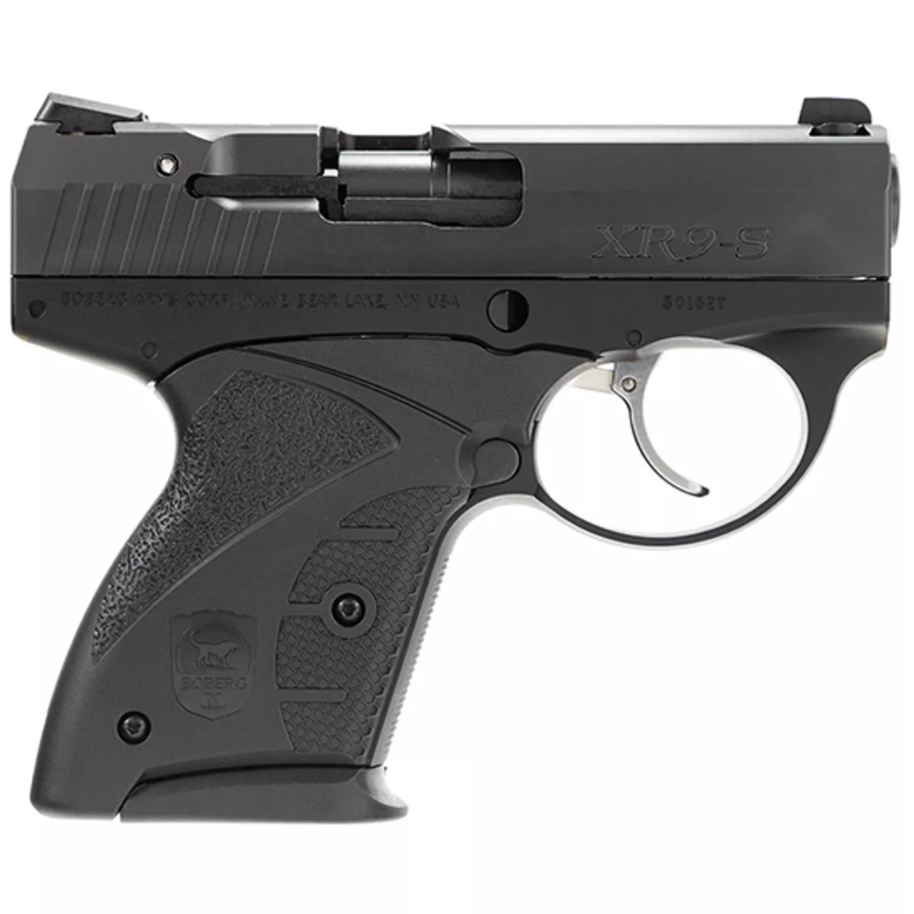 Boberg XR9-S Shorty Onyx DAO 9mm, 3.35″ Barrel, Black Zytel Grip, Black, 7rdrd