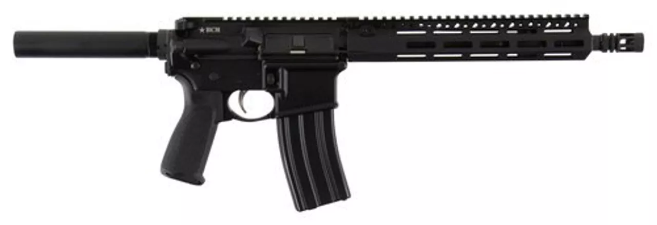 Bravo Company, RECCE 11 M-LOK, Semi-automatic, Pistol, 223 Rem, 556NATO, 11.5″, Aluminum, Black, 30Rd, Government Profile, M-Lok