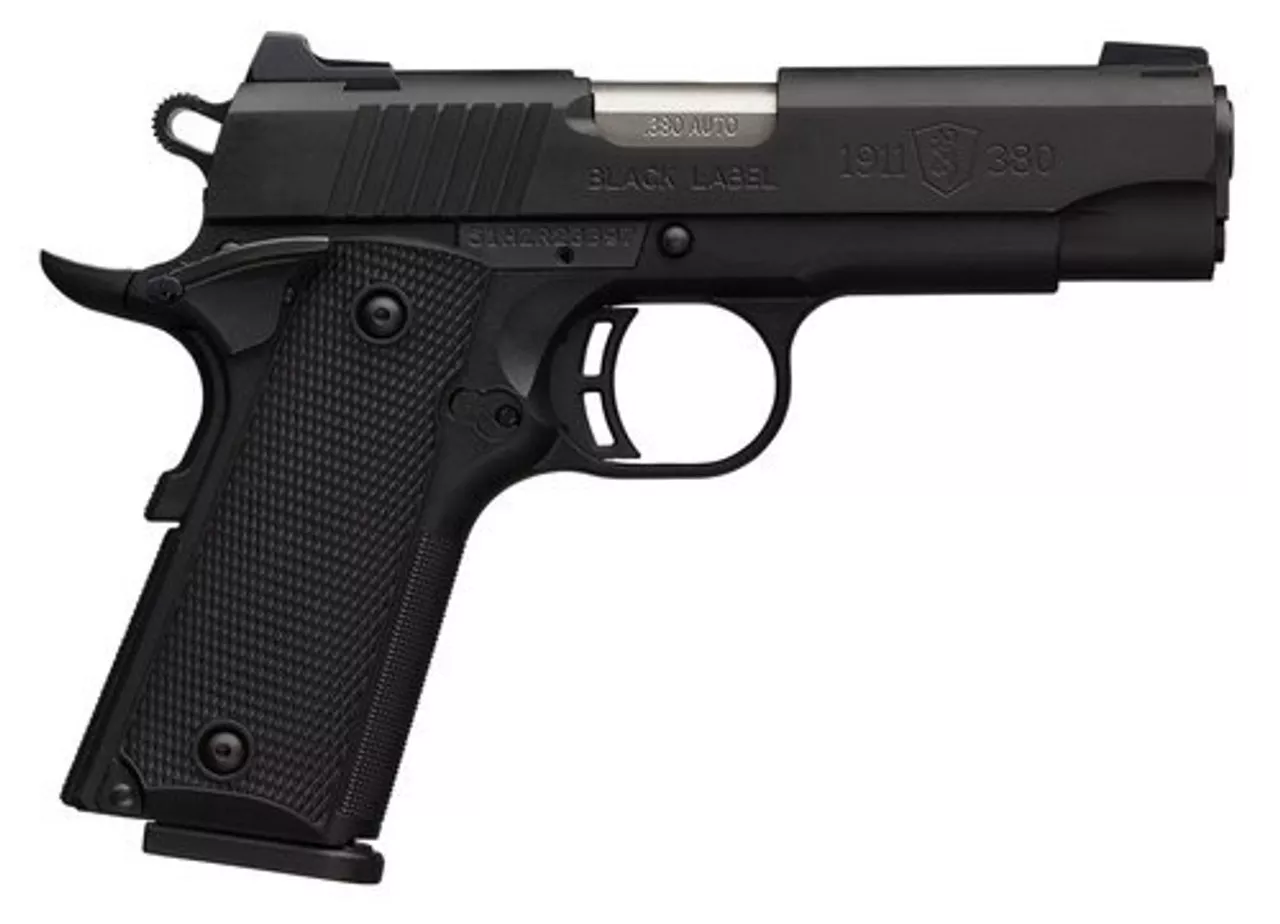 Browning Black Label Special Compact 1911, .380 ACP, 3.625″, 8rd, Black