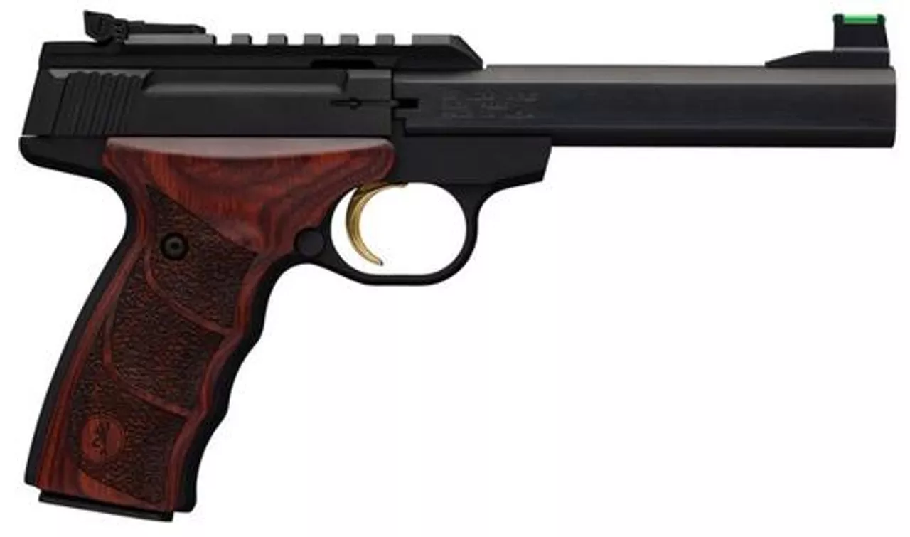 Browning Buck Mark Plus UDX, 22LR, 5.5″, 10rd, Rosewood Ultragrip DX