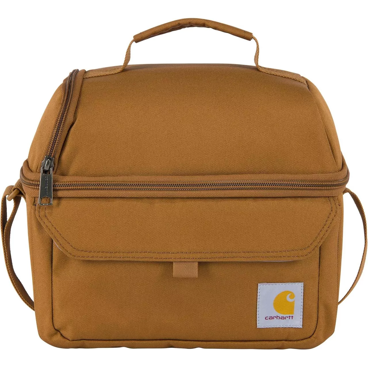 Carhartt Insulated 12 Can Two Compartment Large Lunchbox Carhartt Brown