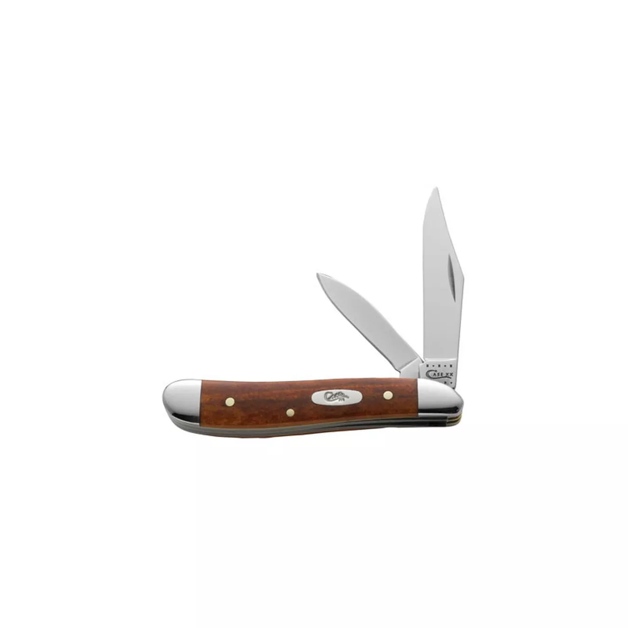Case XX Smooth Chestnut Bone Peanut Folding Pocket Knife