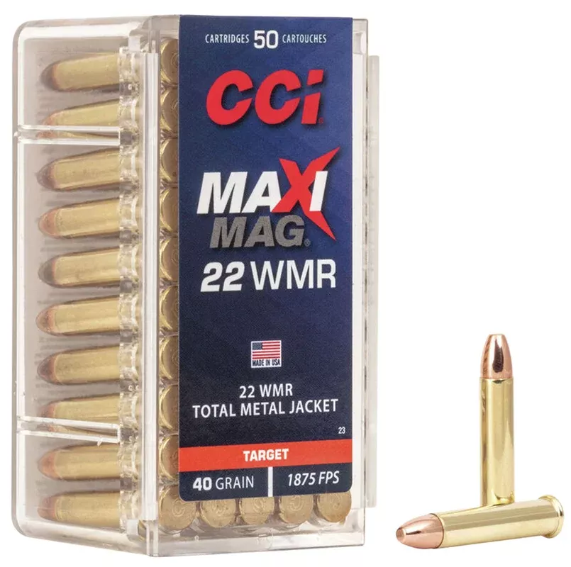 CCI Maxi Mag .22WMR 40GR TMJ – 50RD