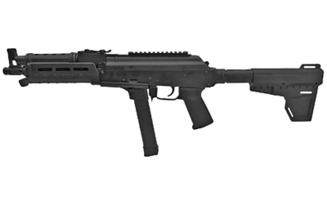 Century Draco NAK 9X AK Pistol 9mm, 11″ Barrel, Shockwave Blade Brace, Magpul MOE Forend, 33rd Mag