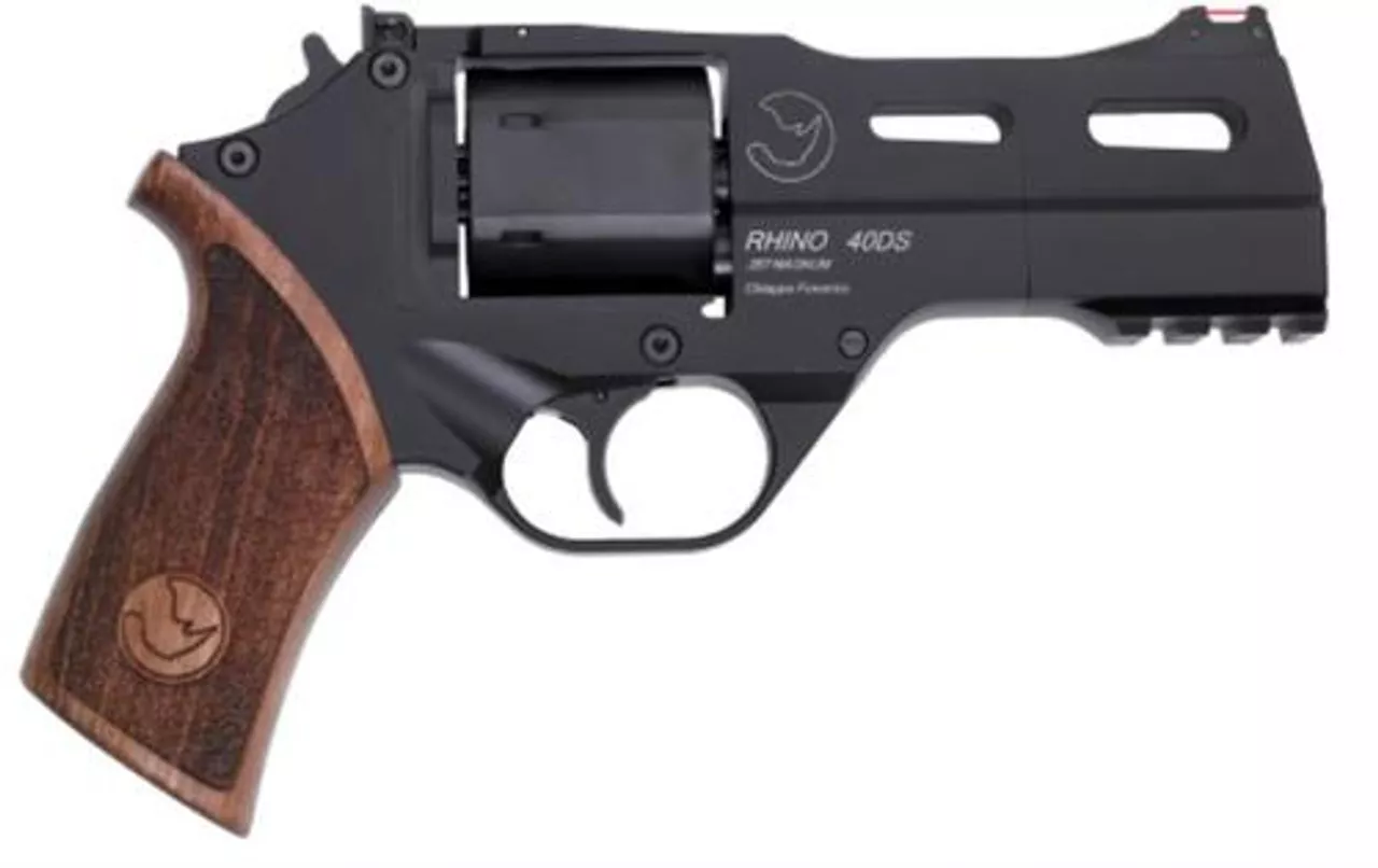 Chiappa Firearms Rhino 40DS, .357 Mag/9mm Combo, 4″, 6rd, Black