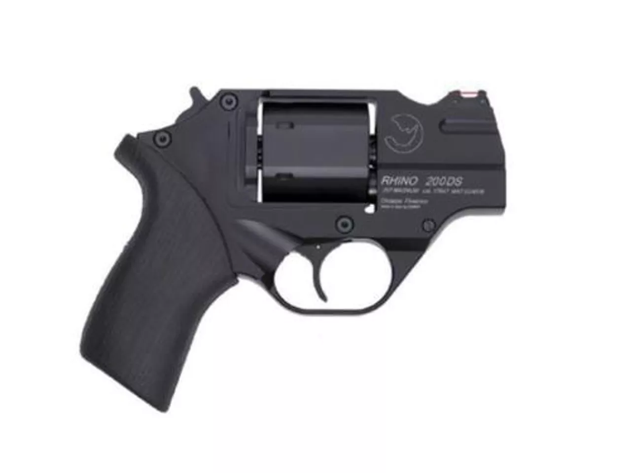 Chiappa Rhino 200DS, .357 Magnum, 2″, 6rd, Black, Fiber Optic Sights