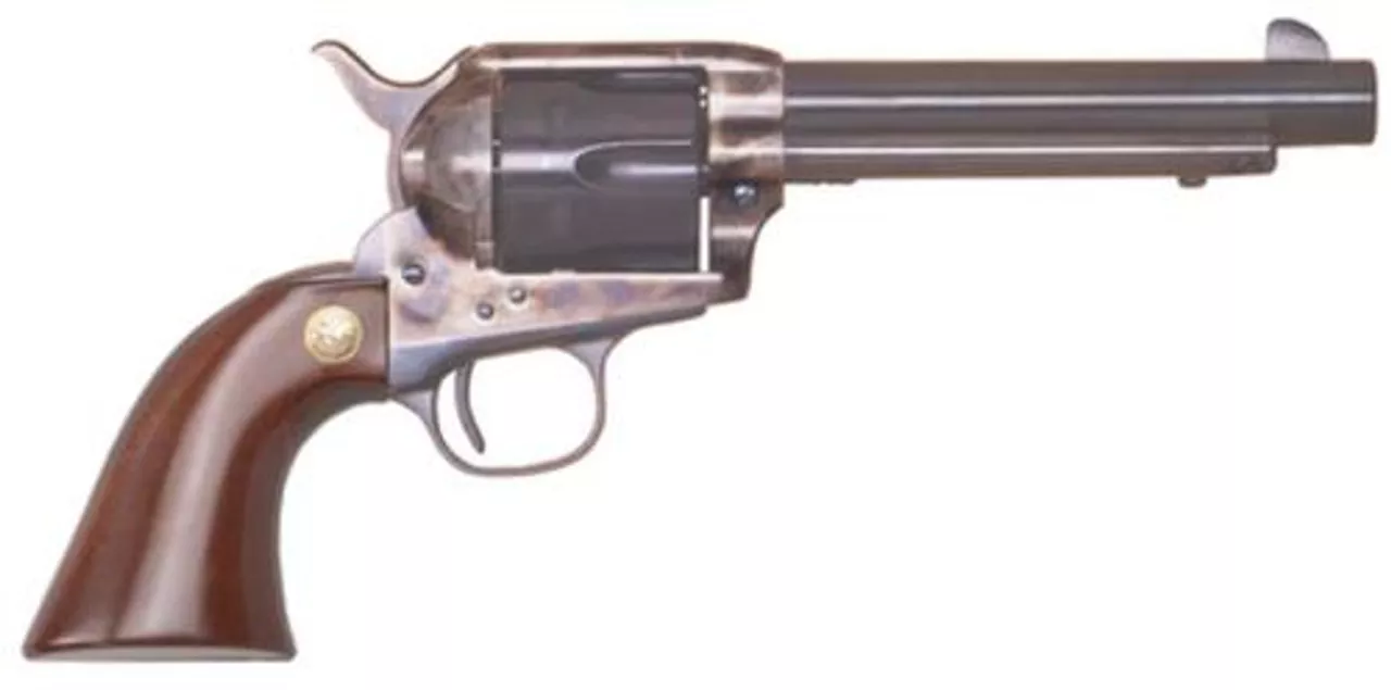 Cimarron Firearms Model P .45 Long Colt Old Model 5.5″ Barrel Standard Blue Finish Walnut Grip