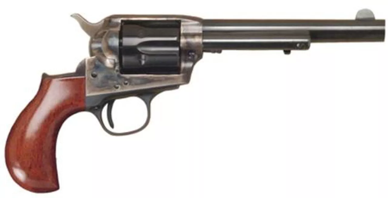 Cimarron Lightning Single Action .38 Special 3.5″ Barrel Standard Blue Finish Walnut Grips