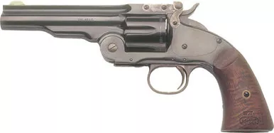 Cimarron No. 3 Schofield Revolver 5" Blued Barrel .38 Special Walnut Grip