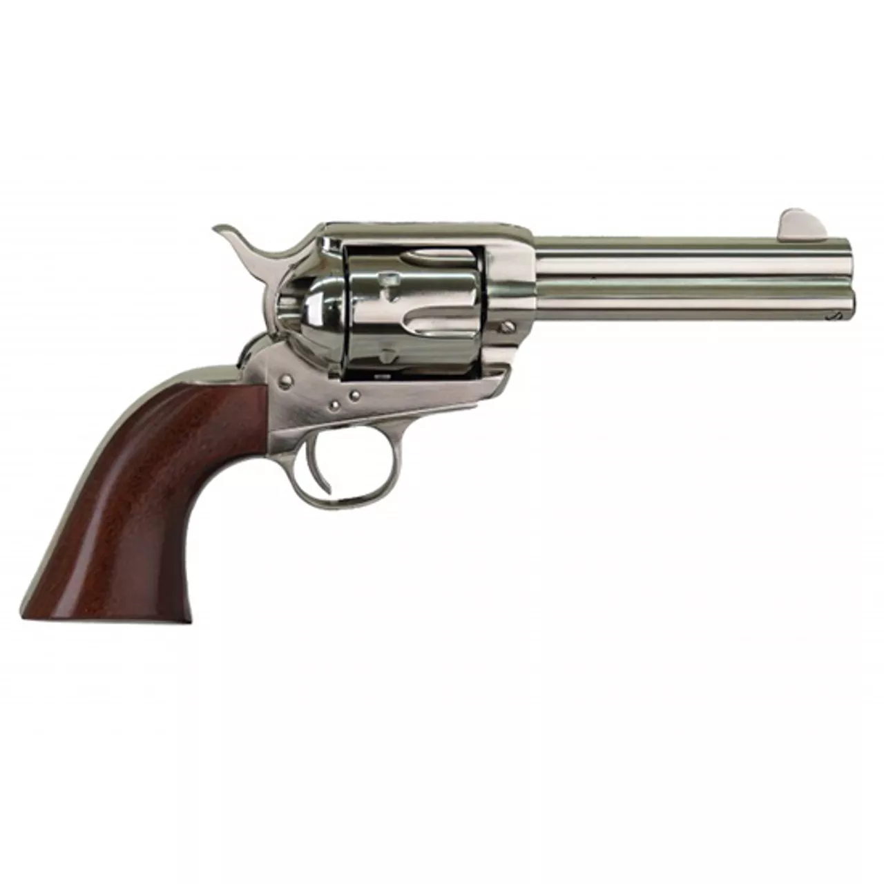 Cimarron Pistolero 357 Mag, 4 3/4″ Barrel, Walnut, Brass Backstrap, Nickel, 6rd