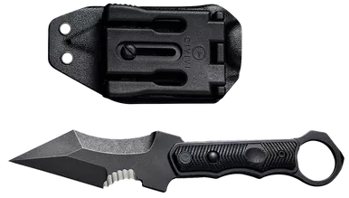 CIVIVI C20037B-1 Orthrus Fixed Blade Knife 3.76" Black Blade G-10 Handle Black