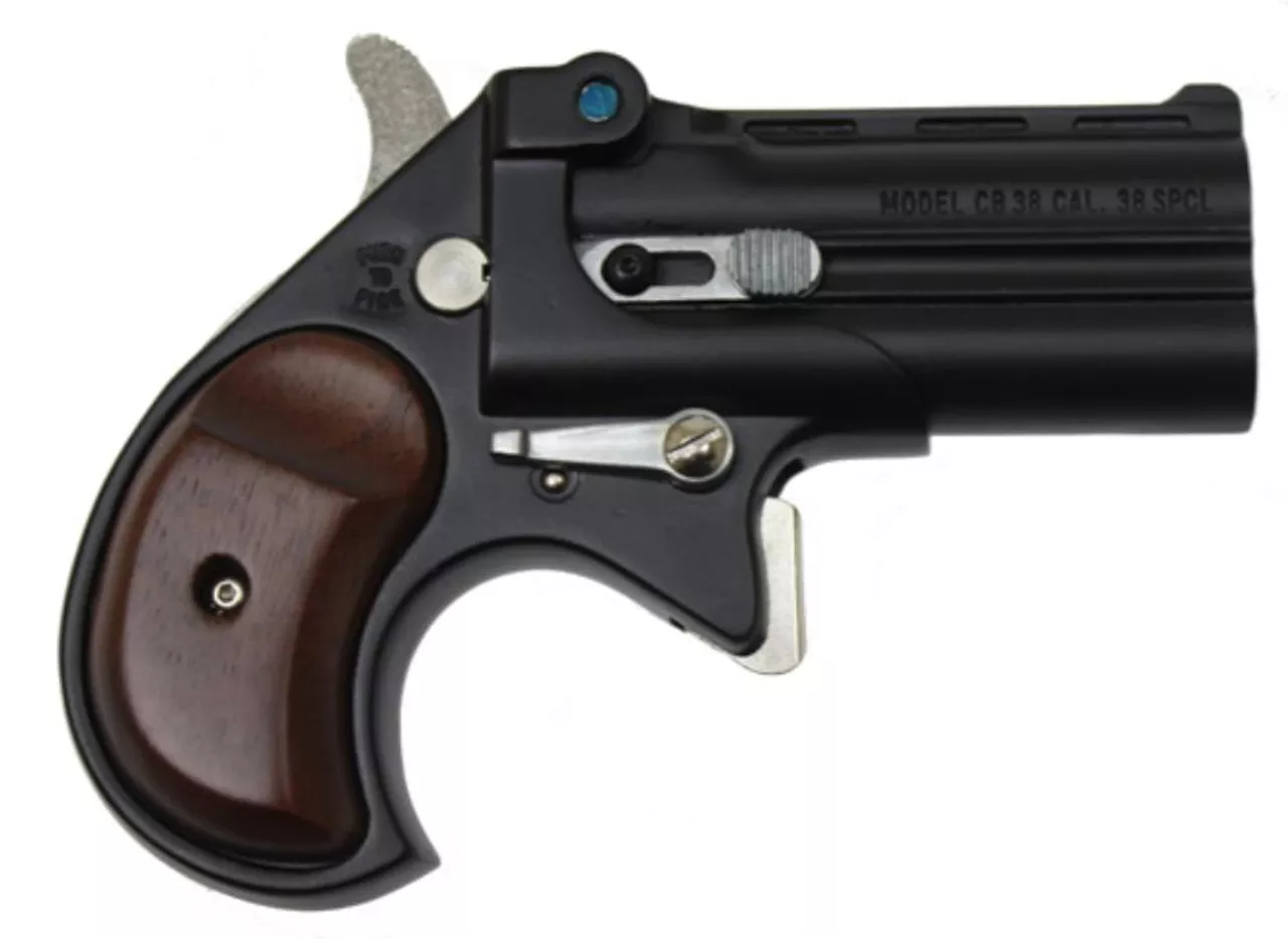 Cobra Big Bore Derringer, .38 Special, 2.75″, Black, Rosewood Grips