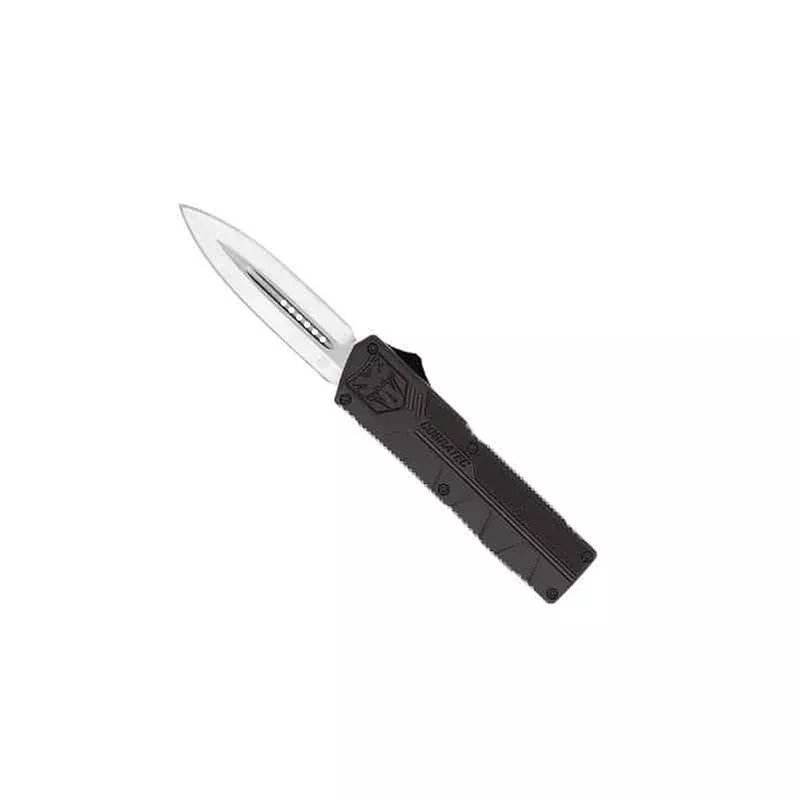CobraTec 3.25” Lightweight OTF Dagger; Not Serrated Knife – Black