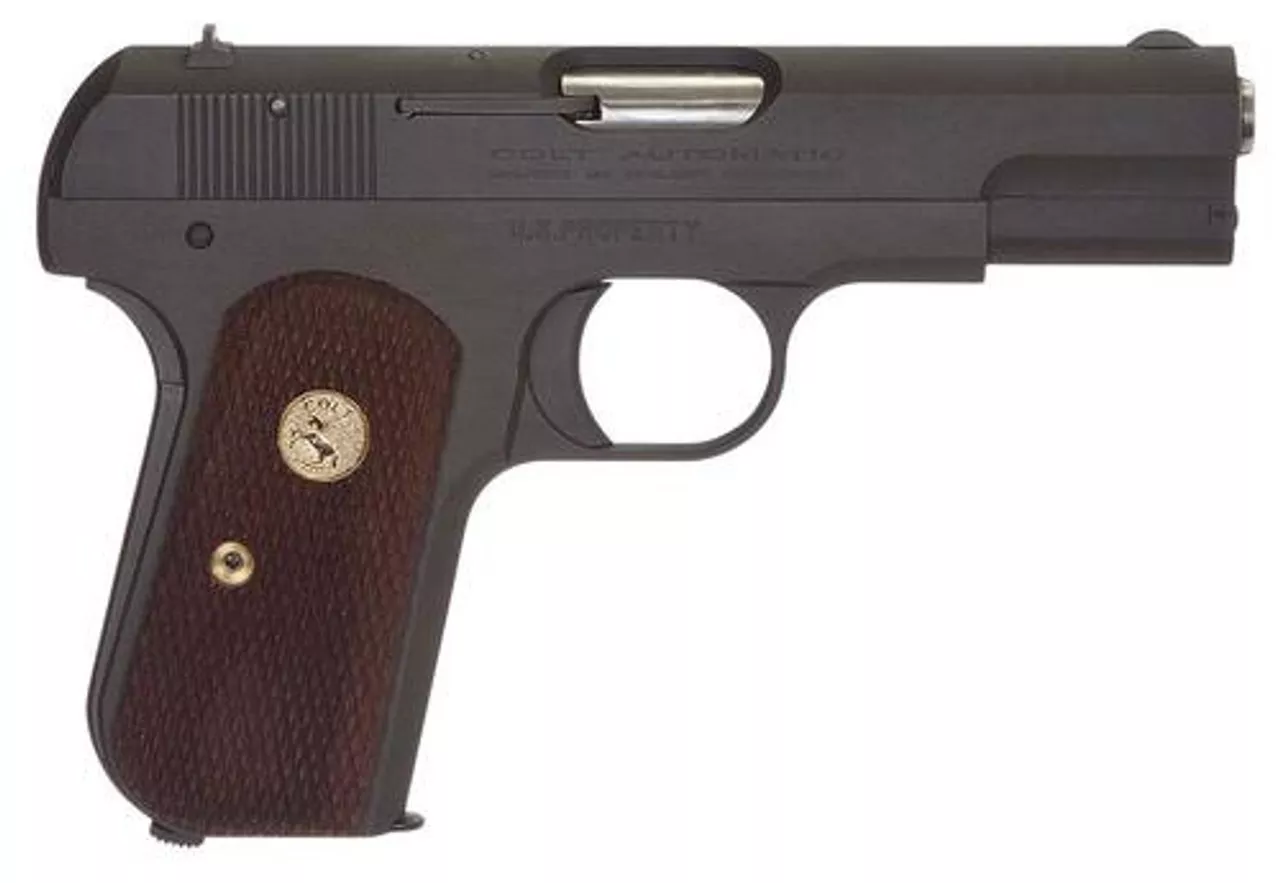 Colt 1903P Hammerless, .32 ACP, 3.75″, 8rd, Walnut Grip, Gray Parkerized