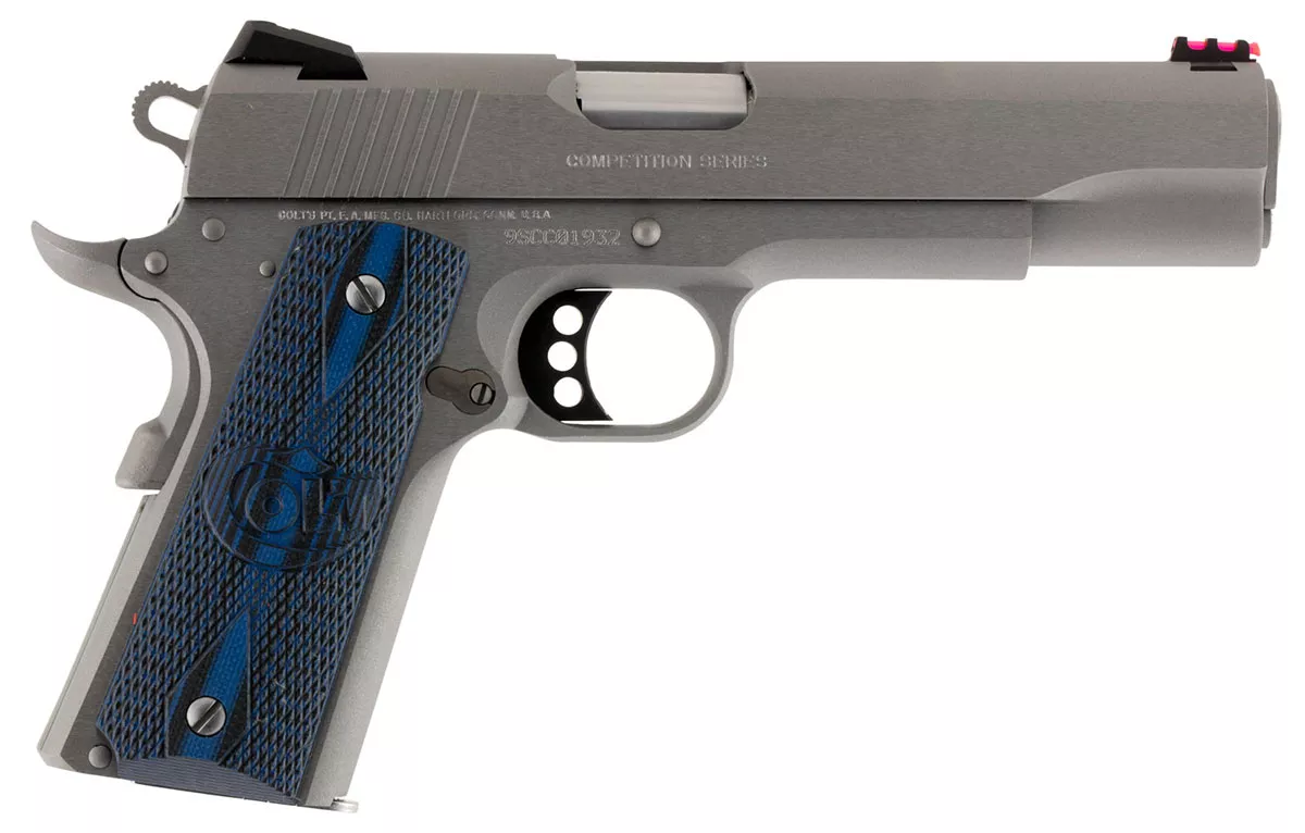 Colt 1911 Competition Government Stainless Model 9mm Pistol