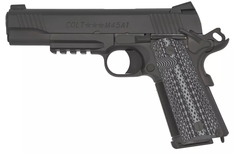 Colt 1911 Custom Shop Marine CQB 45 ACP Pistol, Black
