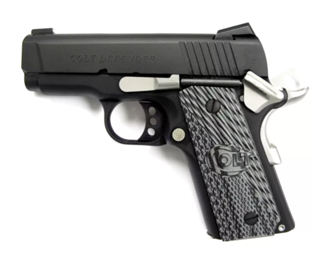 Colt Defender 1911 45 ACP 3″ Barrel Bead Blast Finish 7rd Mag