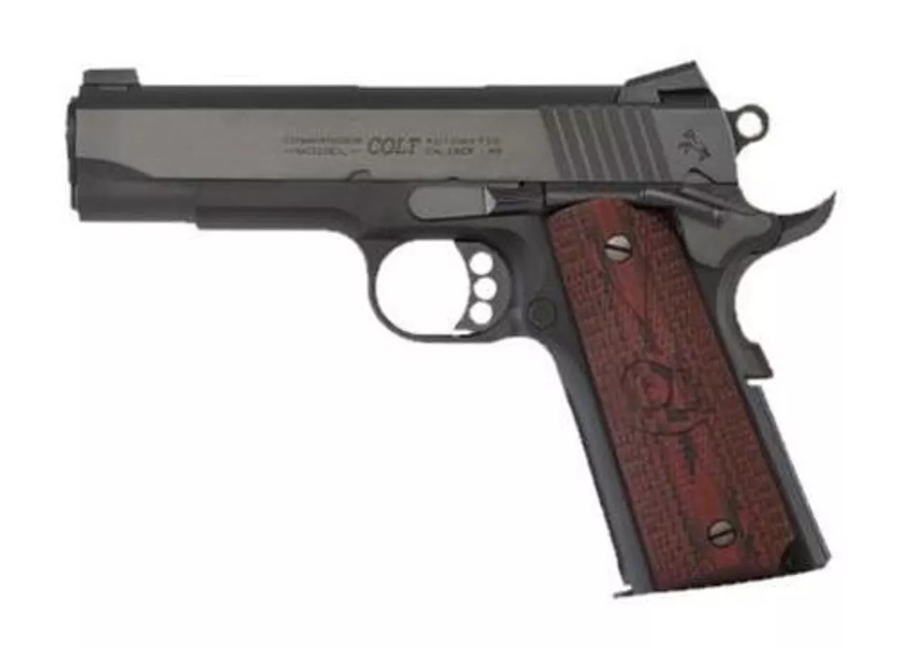 Colt LW Commander .45 ACP, 4.25″ Barrel, Novak Sights, G10 Grips, Blued, 8rd