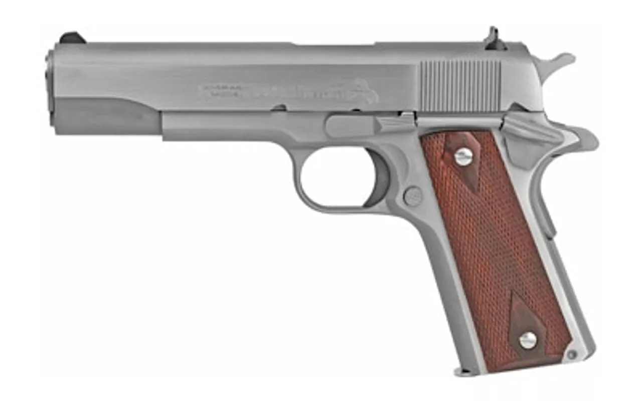 Colt O1911C-SS Government 45ACP, 5″ Barrel, Stainless Steel