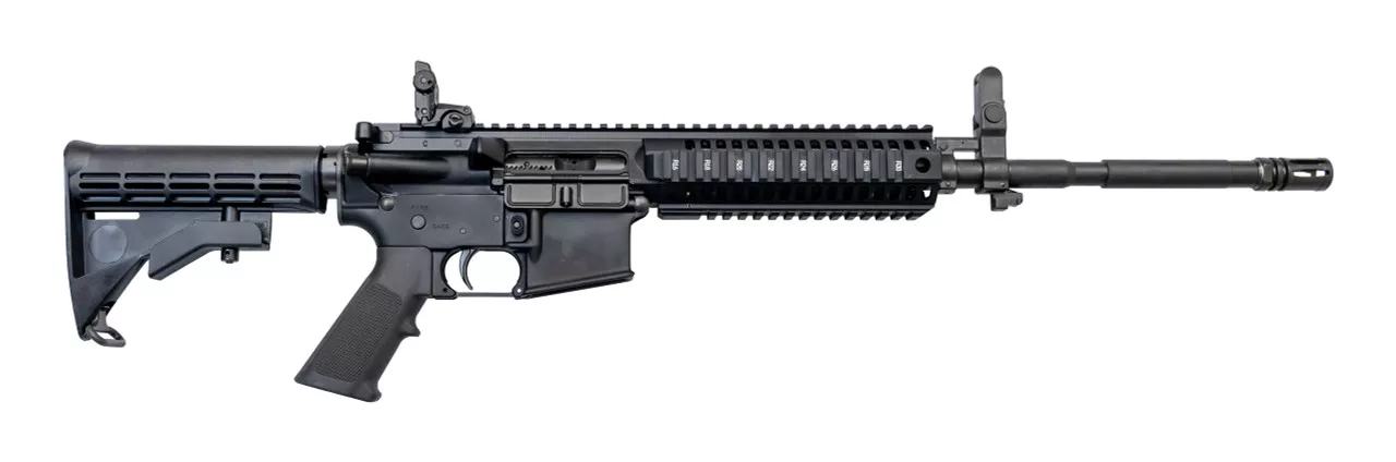 Colt’s Manufacturing, Monolithic Carbine, Semi-automatic, AR, 223REM/556NATO, 16.1″ Barrel, Black Anodized Finish, Polymer Grip and Collapsible Stock, 30Rd, 1 Magazine