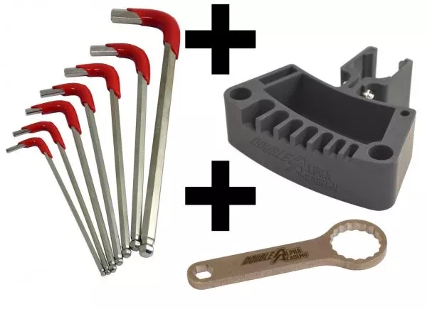 Combo: Soporte para herramientas de prensa de recarga DAA, Llave hexagonal y llave de dado de 1″