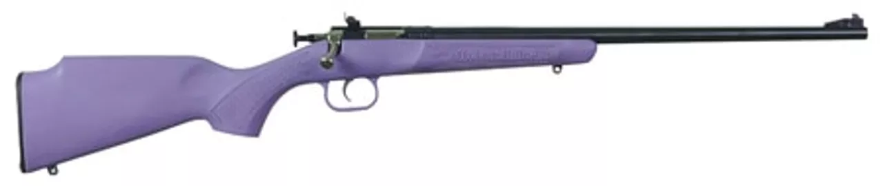 Crickett Single Shot Synthetic 22 WMR, Purple Synthetic Stock, Blued, 1rd