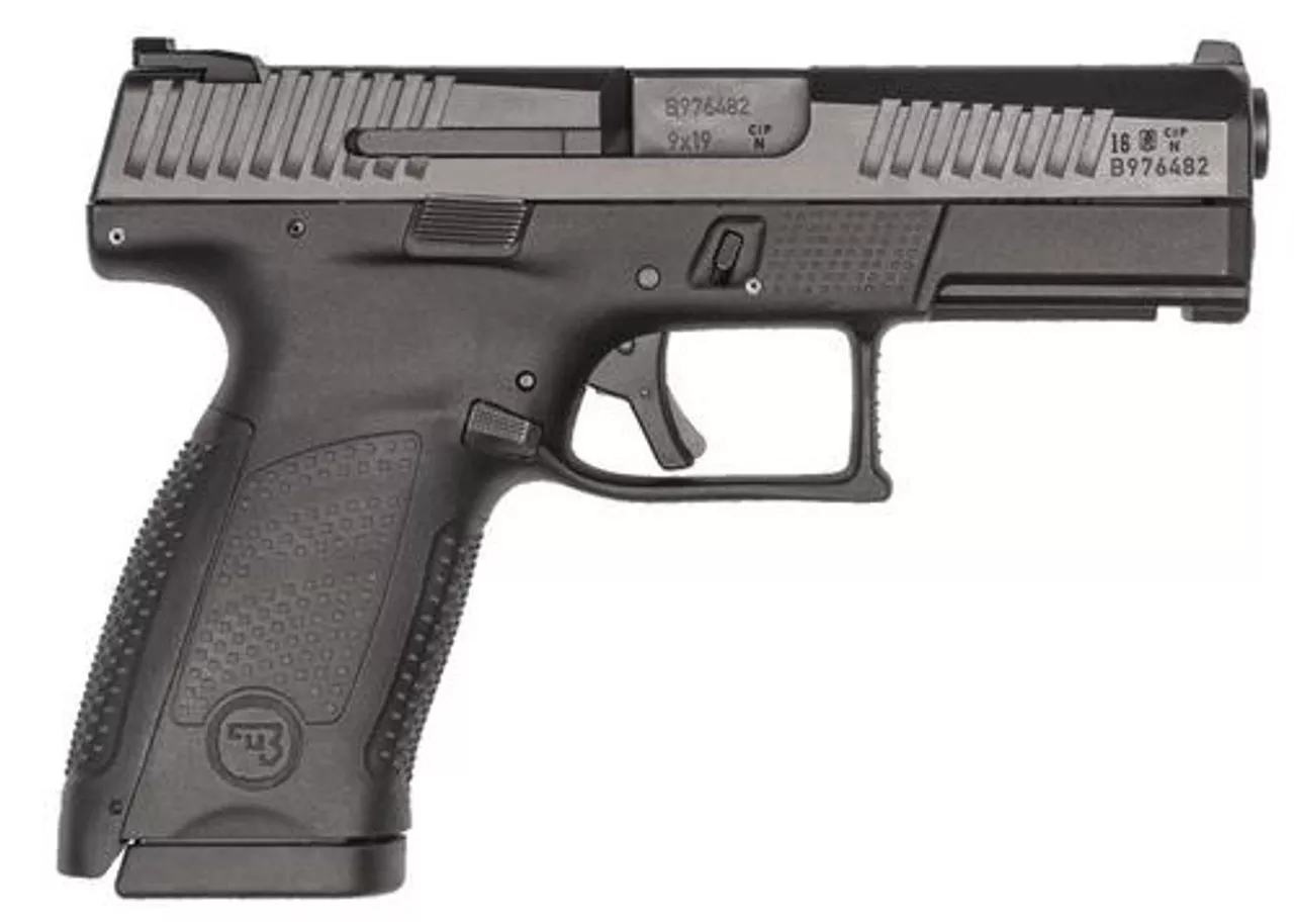 CZ P-10 Compact 9mm, 4″,, , Black Nitride, 15 rd