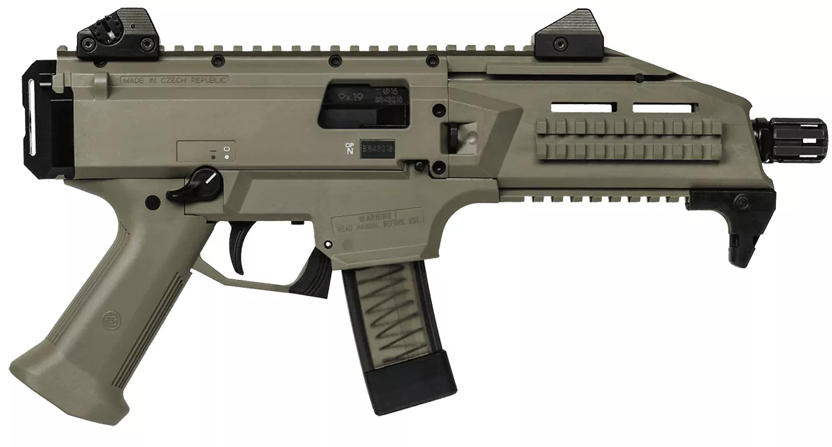 CZ Scorpion EVO3 S1 9mm Tactical Pistol Flat Dark Earth