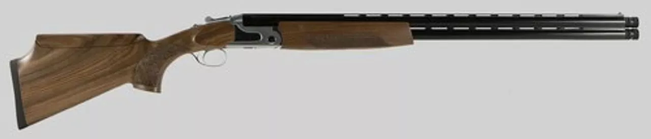 CZ Southpaw Sterling Over/Under 12 Ga 30″ 3″ Turkish Walnut Stock Silver