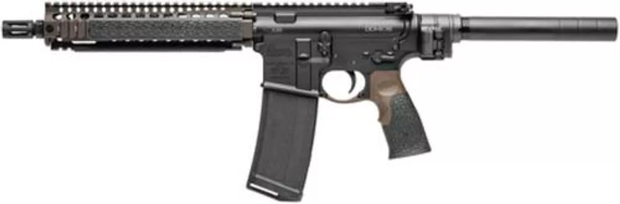 Daniel Defense DDM4 MK18 Pistol, .223/5.56, 10.3″, MK18 Rail System, Law Tactical Gen3 Adaptor, 30rd