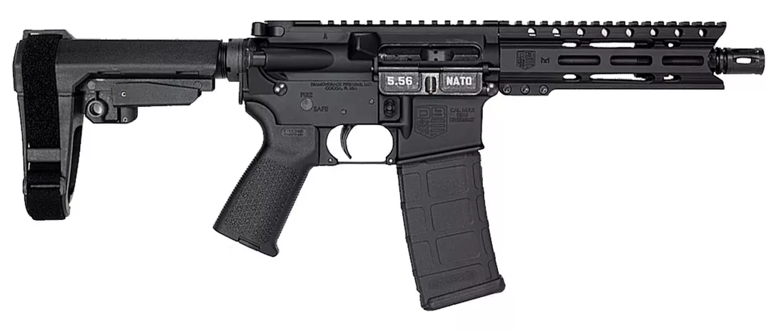 Diamondback DB15US300B DB15 300 BO Gas Block Semi-Automatic 300 AAC Blackout/Whisper (7.62x35mm) 16″ 30+1 ATI Strikeforce/Collapsible Black Stk Black Hard Coat Anodized