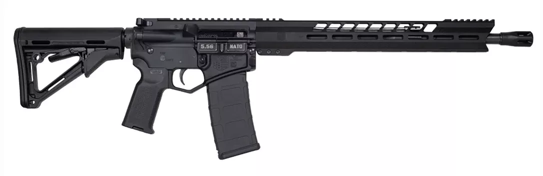 Diamondback DB1731K001 DB15 5.56x45mm 30+1 16″ Nitride Treated Steel Barrel w/CNC DBSB-IV Flash Hider, A3 Flattop Upper/Diamondback Black Gold Lower, 15″ M-LOK Handguard, Magpul CTR Stock & K2 Grip