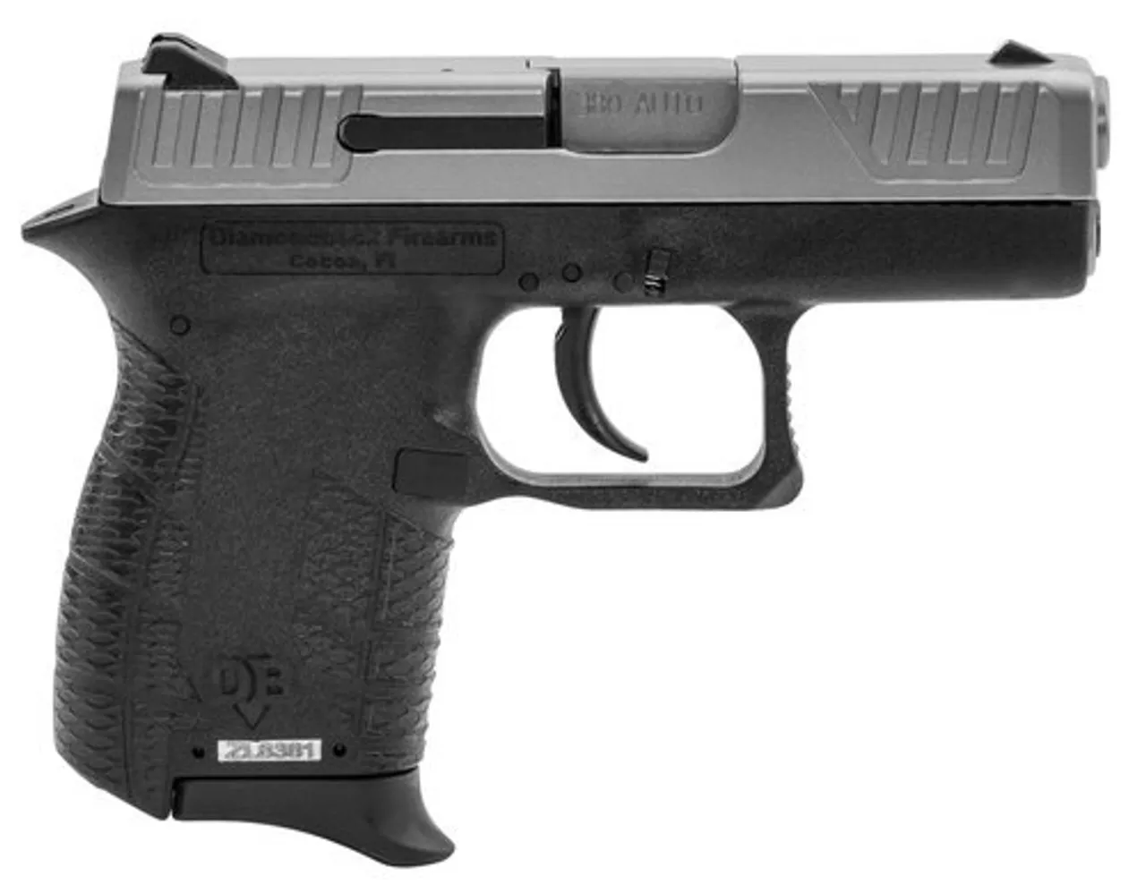 Diamondback DB380 Striker Fired, Sub-Compact, 380 ACP, 2.8″ Stainless Steel Barrel, Nickel Boron Coated Barrel and Slide, Black Polymer Frame, 6Rd, 1 Magazine