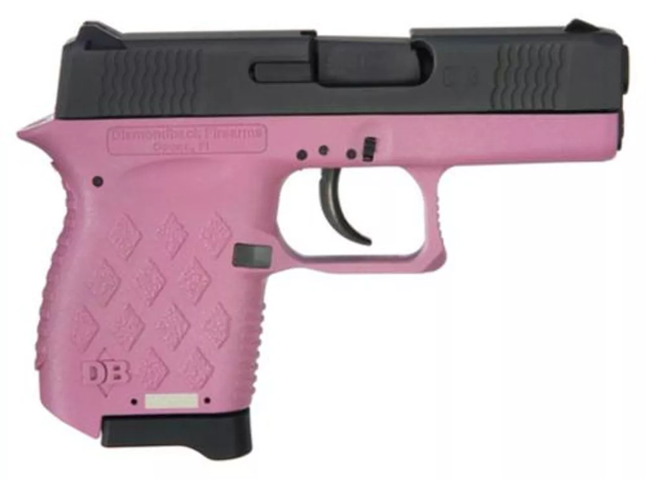 Diamondback DB9HP, 9mm, 3″, 6rd, Pink Frame, Black Slide