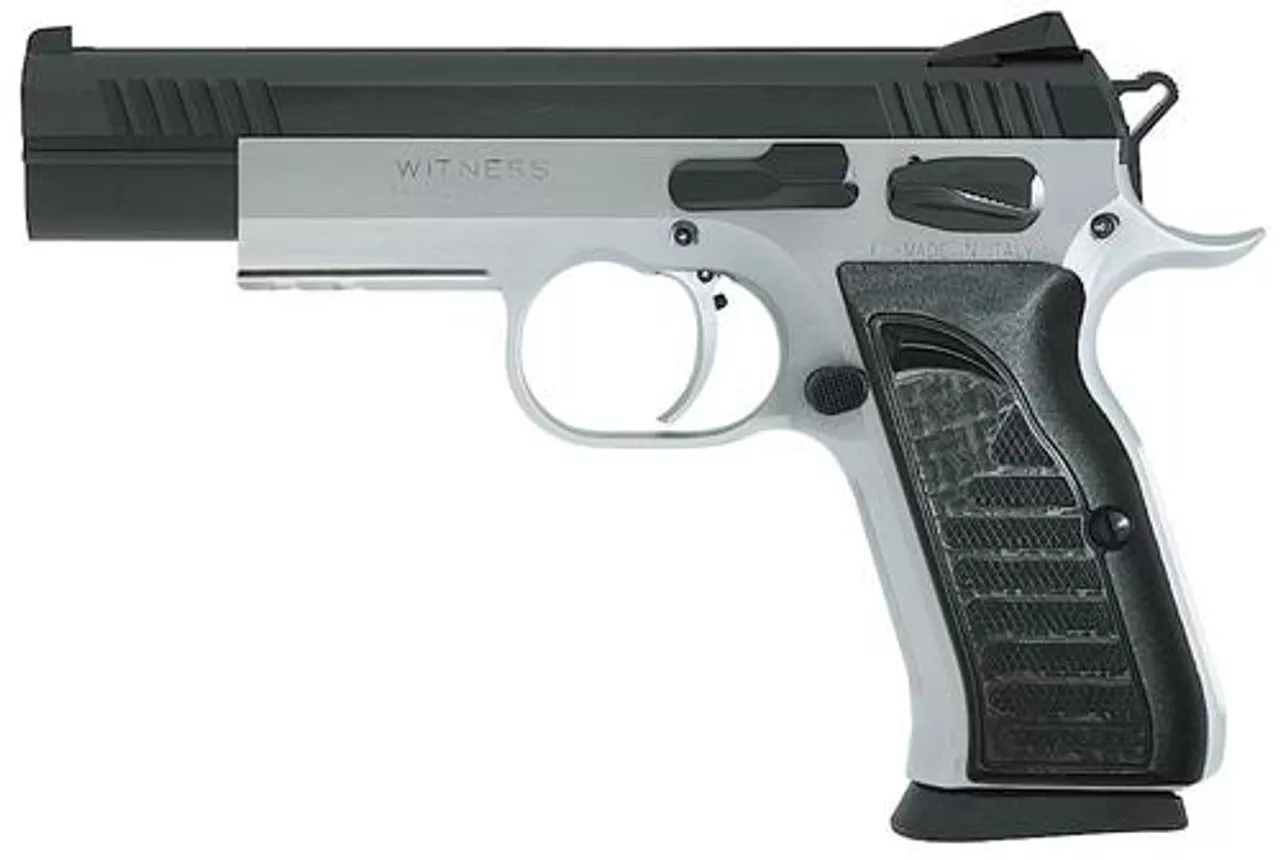EAA Witness Elite Match, 38 Super, 4.8″ Barrel Two Tone, 17rd Mag
