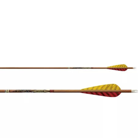 Easton Axis Traditional Carbon Arrows with 4-inch Natural Feathers