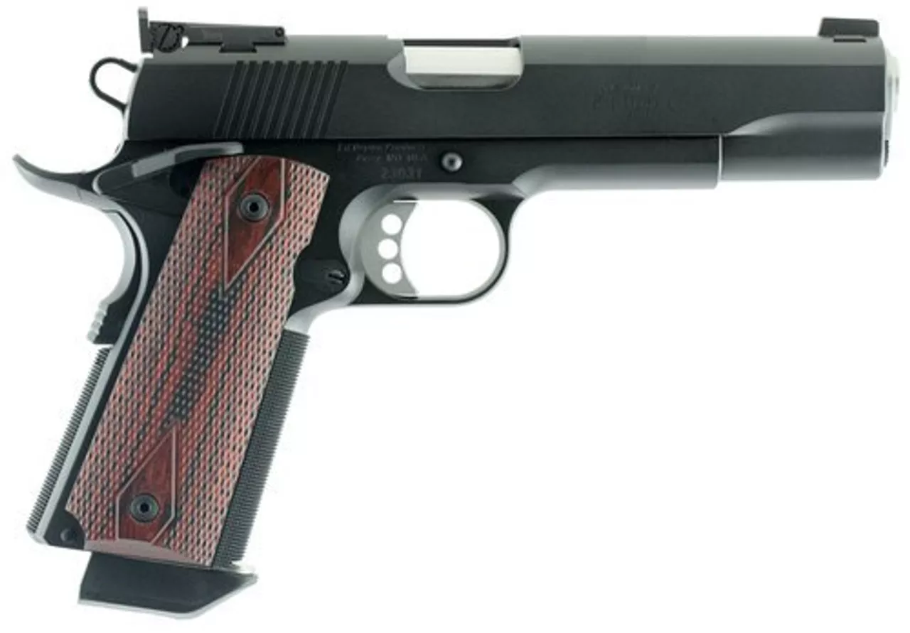 Ed Brown Executive Target Gen 4, 45 ACP, 5″, 7rd, Laminate Grips, Black, CA Compliant