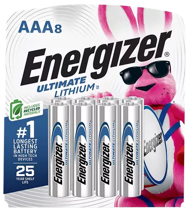 Energizer L92SBP-8H3 AAA 1.5V Lithium Battery 8PK