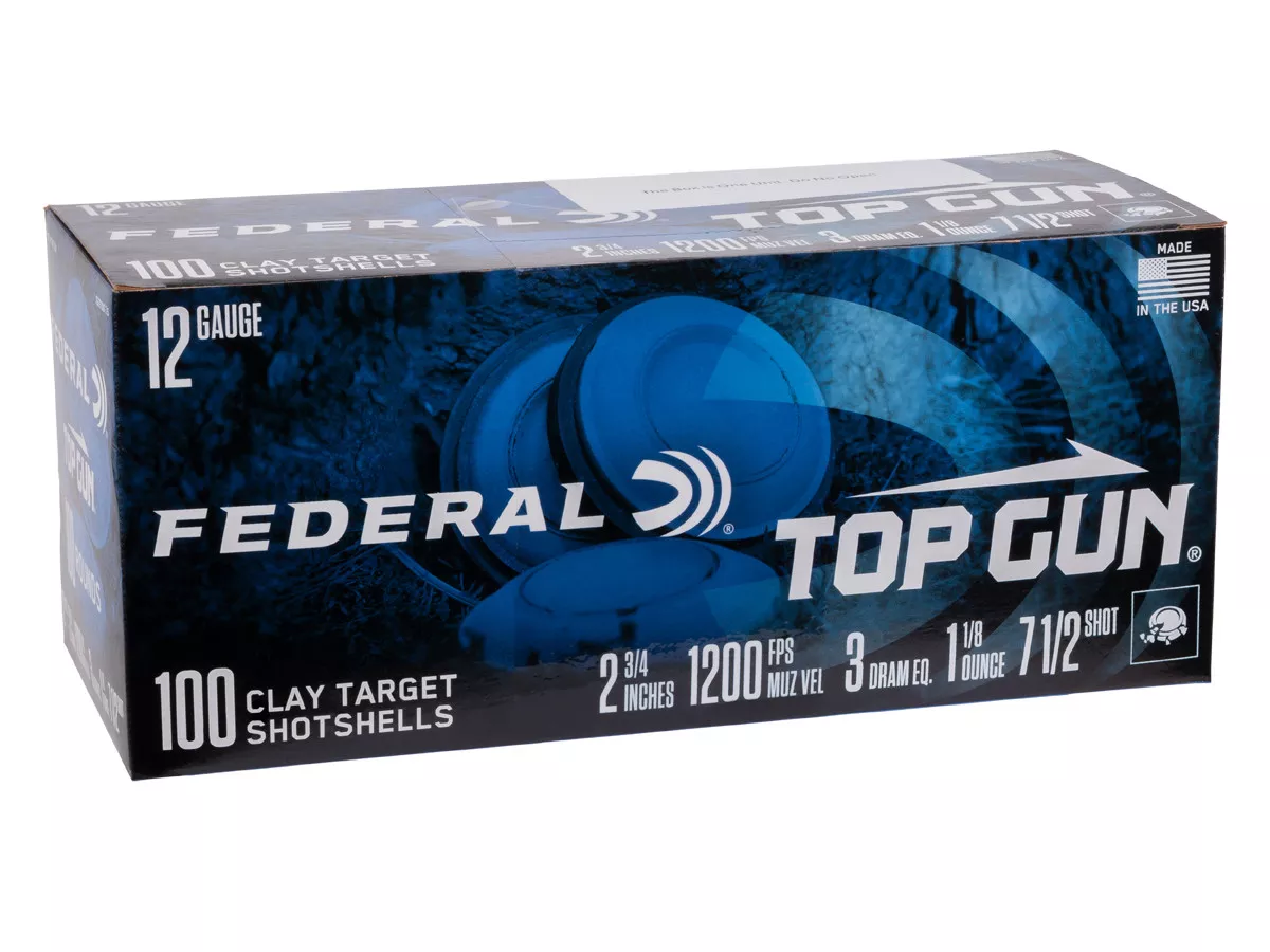 Federal 12GA Top Gun 1 1/8oz, 7.5 Shot, 100ct
