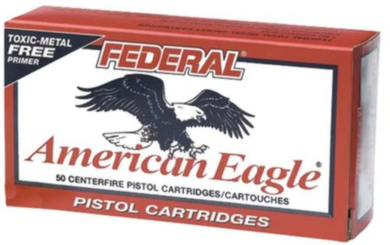 Federal American Eagle 9mm 124gr, Total Metal Jacket 50rd Box