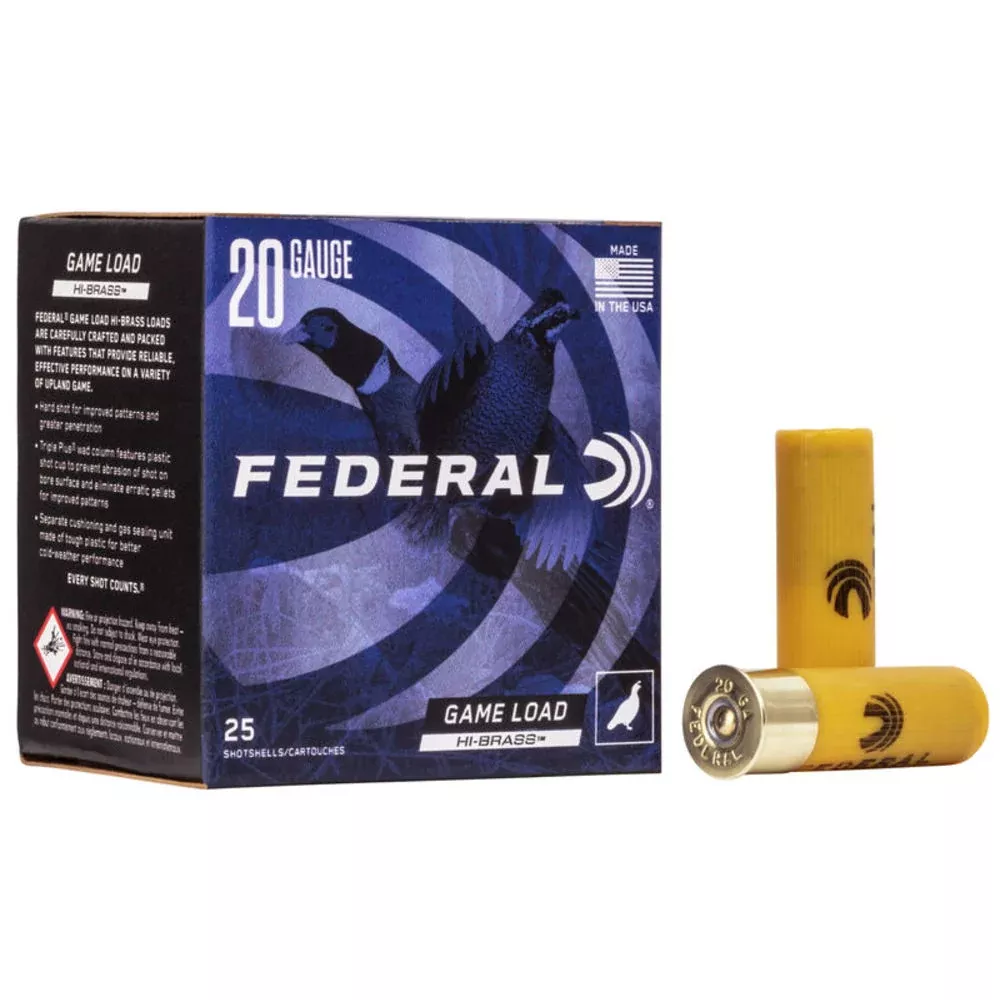 Federal Game Load Hi-Brass 20 Gauge 2 3/4" 1 oz #5 Shot