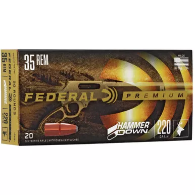 Federal HammerDown 35 Remington Ammo 220 Grain Soft Point Box of 20