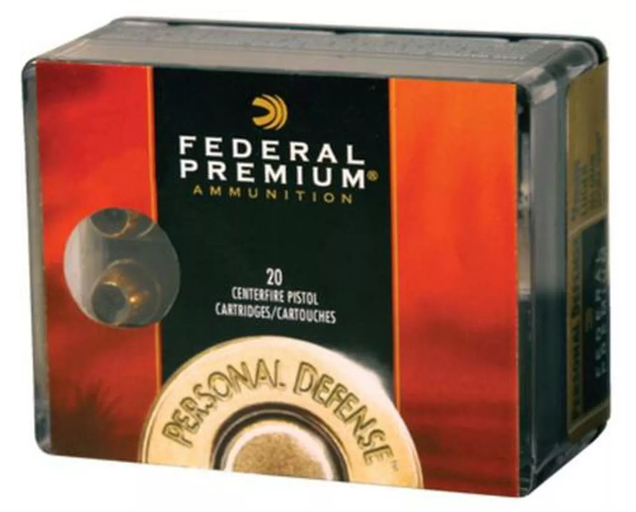 Federal Personal Defense .40 S&W 165gr, Hydra-Shok Jacketed Hollow Point 20rd Box