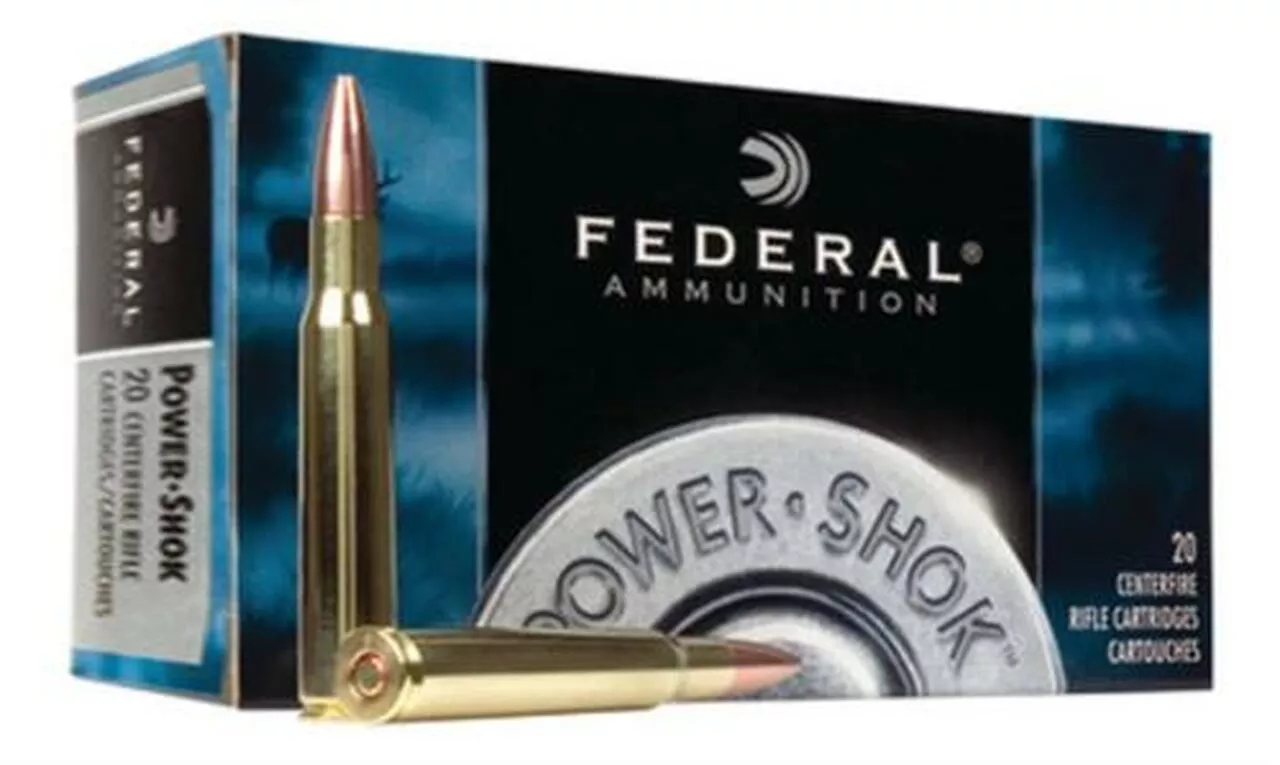 Federal Power-Shok .270 Winchester Short Mag 130gr, Soft Point 20rd Box