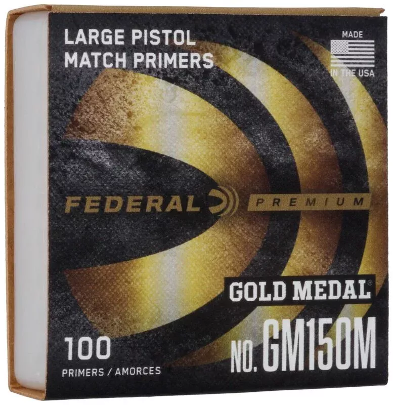 Federal Premium Gold Medal Large Pistol Match Primers #150M (100pk)